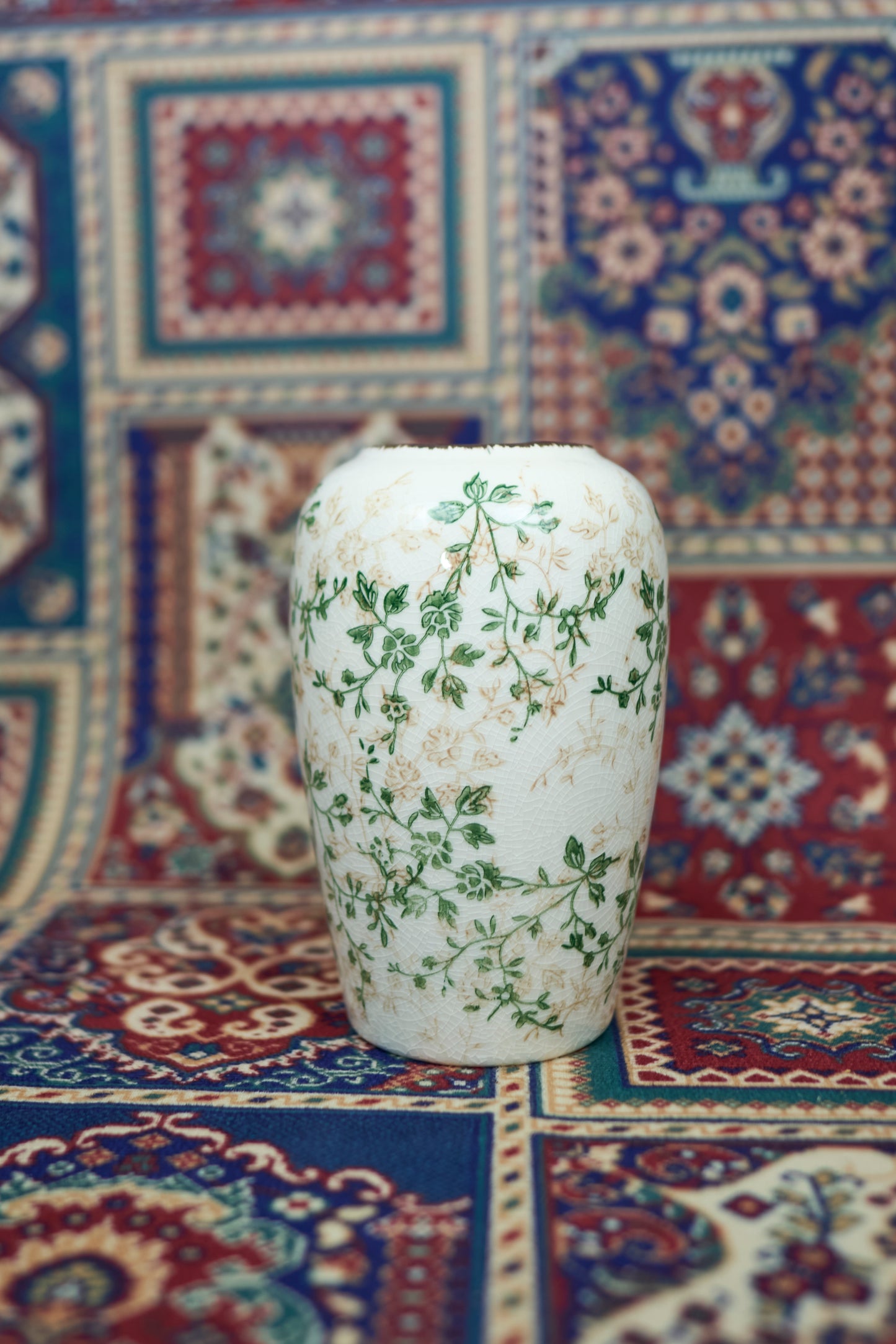 Glazed Ceramic Flower Vase