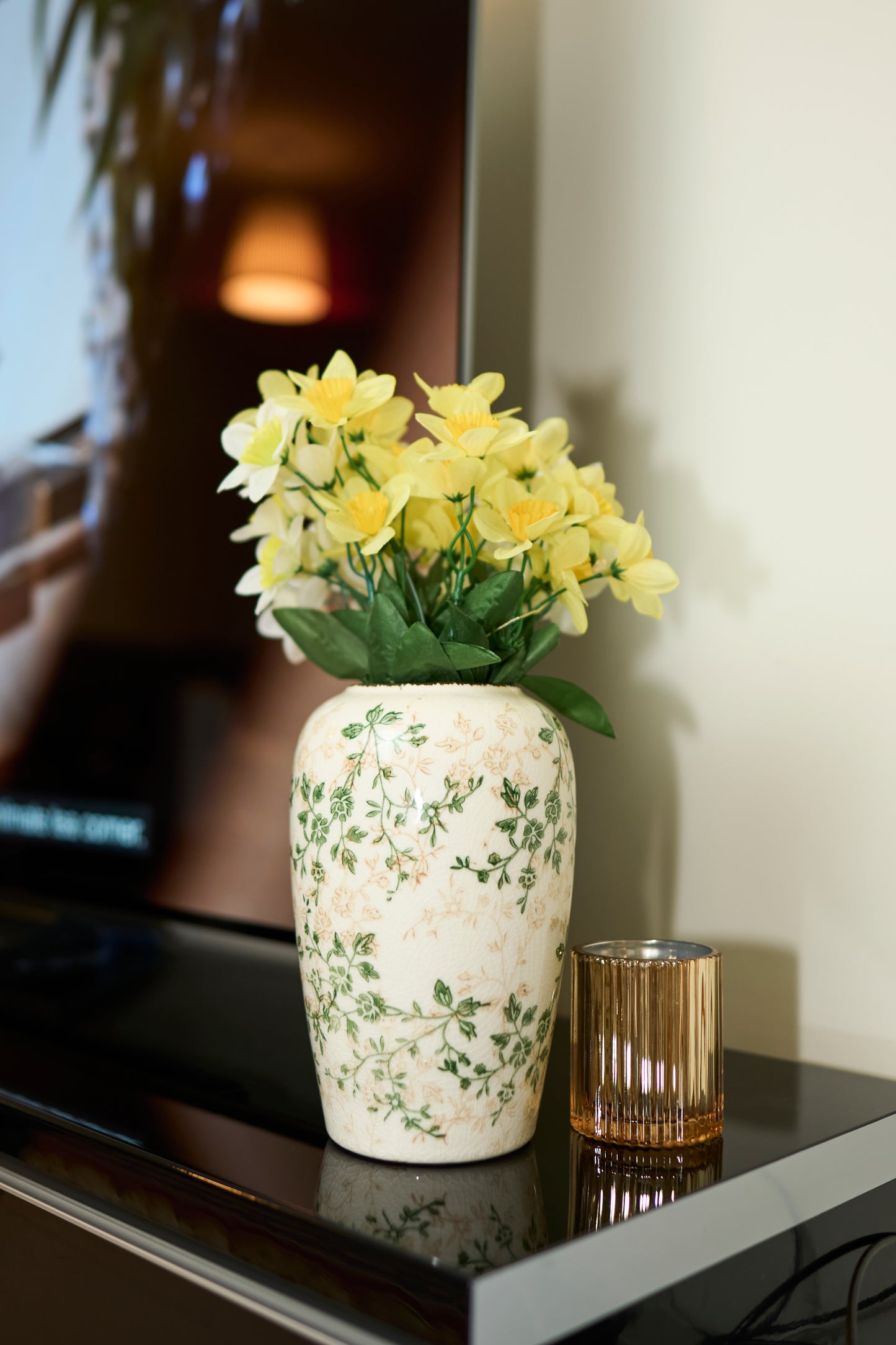 Glazed Ceramic Flower Vase